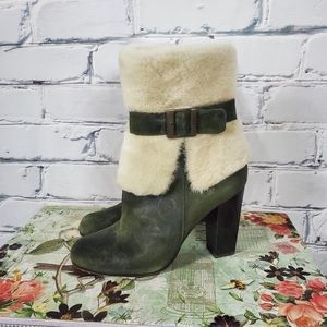 Donald J Pliner Carmen Heel Leather Boots